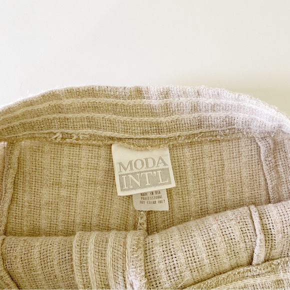 Moda Int’l Vintage 90s Linen Knit Sailor Button Skort - Picture 10 of 11